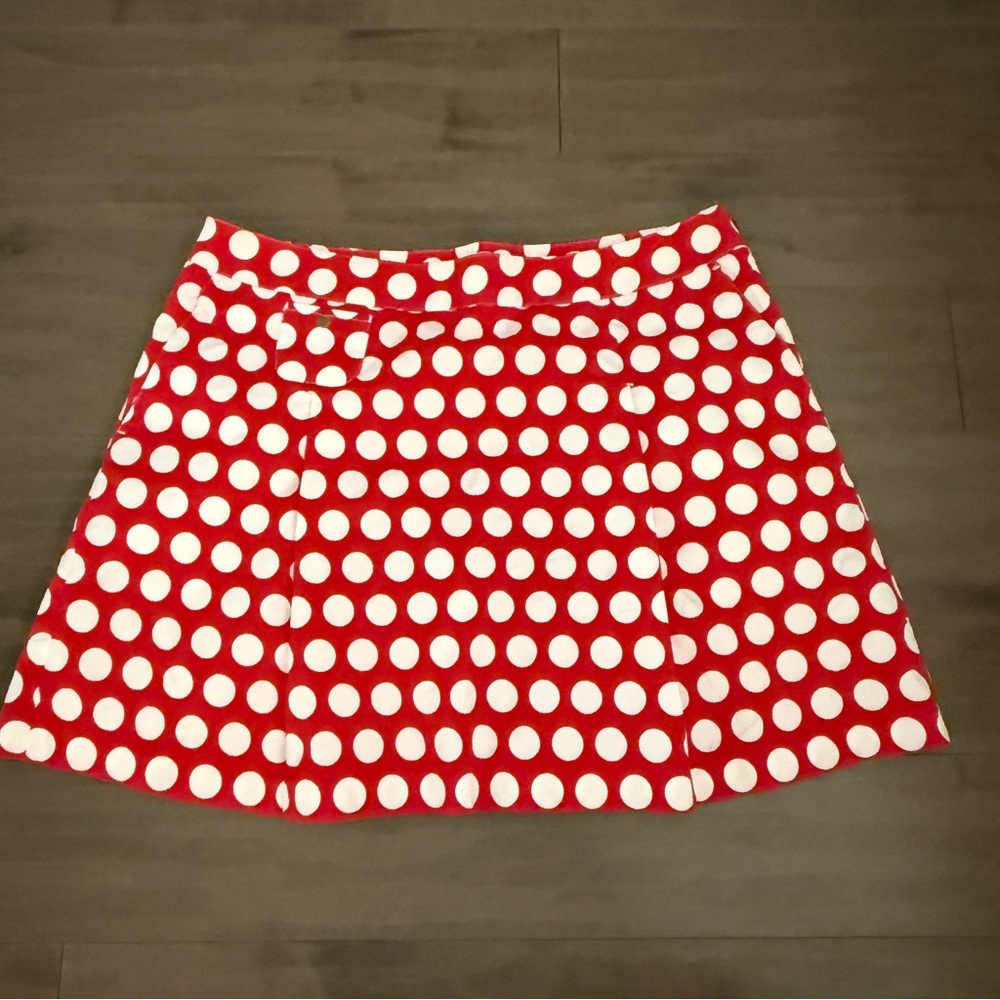 Liz Golf Polka Dot Red and White Skirt size 16 Minnie Mouse